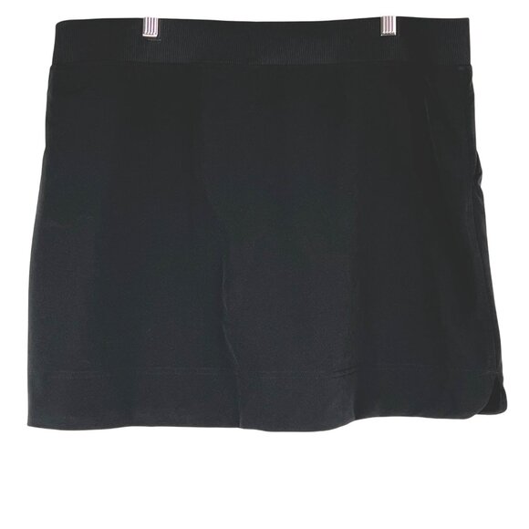 32 Degrees Cool Black Skort XL Womens Activewear Shorts Skirt Pockets NWOT - Picture 2 of 12